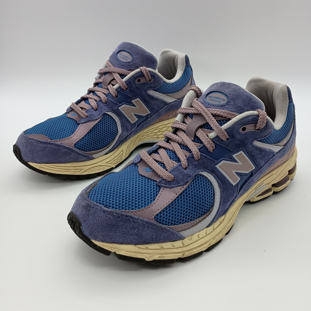 New Balance 2002R Blue Purple Suede Mesh Sneakers U2002RPA Mens 8 Womens 9.5